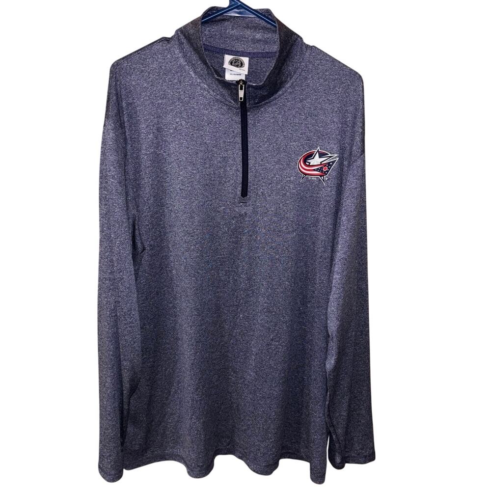 NHL Columbus Blue Jackets lightweight quarter-zip sweatshirt XL